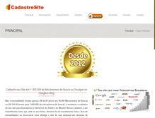 Tablet Screenshot of cadastresite.com.br